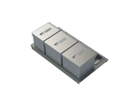 Pattumiera per cassetto cm 90 con coperchi antiodore